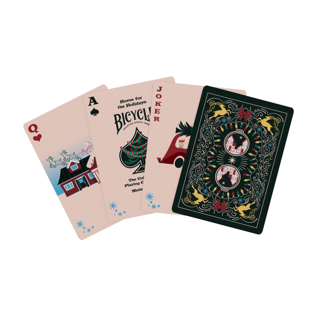 Bicycle Home for the Holidays Collectible Playing Cards – Standard 52-Deck, Poker Size