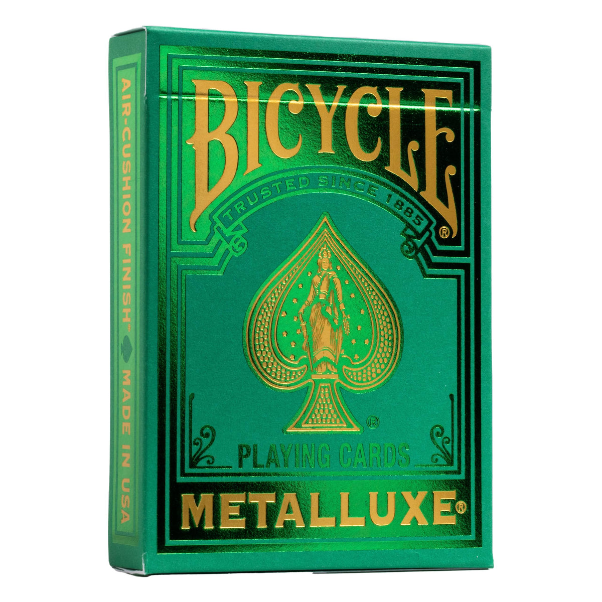 Bicycle Metalluxe Green Playing Cards - Premium Metal Foil Finish - Poker Size