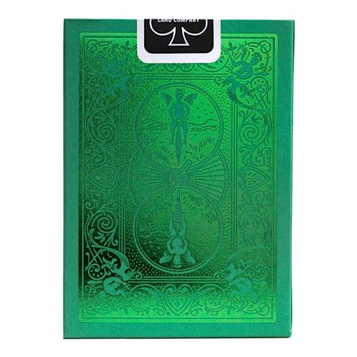 Bicycle Metalluxe Green Playing Cards - Premium Metal Foil Finish - Poker Size