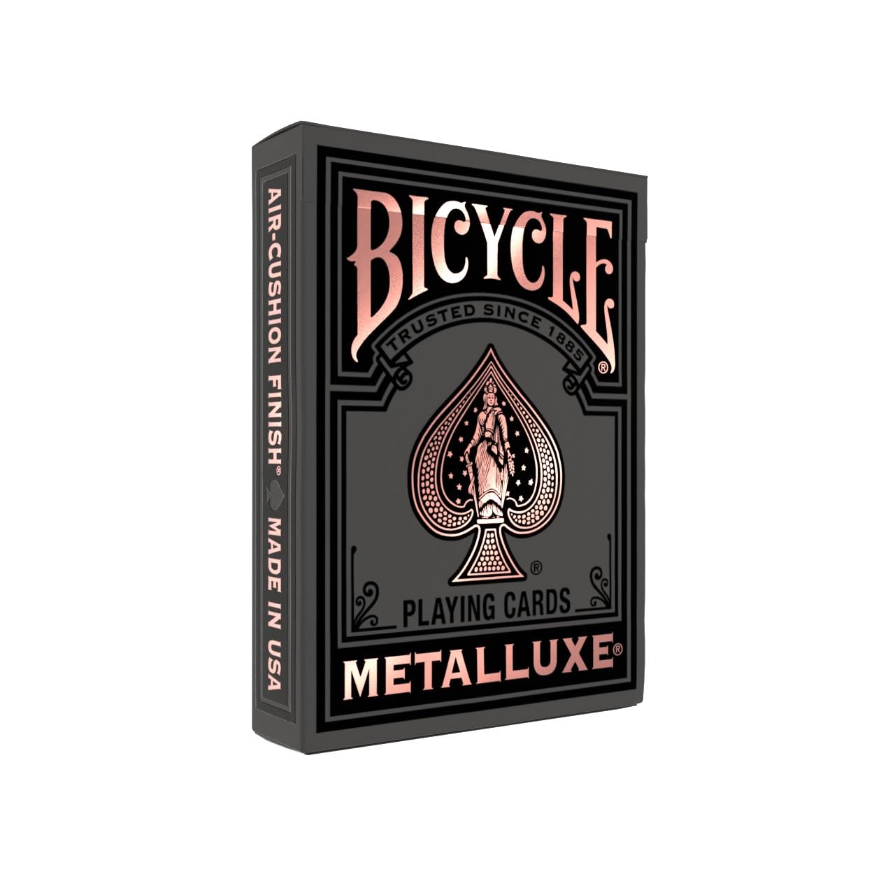 Bicycle Black Metalluxe 3-Pack Bundle – Gold, Silver & Rose Gold Playing Cards