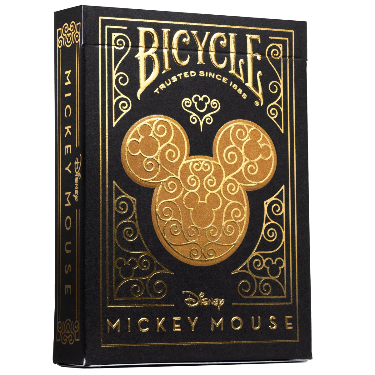 Bicycle Mickey Black & Gold Playing Cards – Metalluxe Foil, Hidden Mickeys, Made in USA