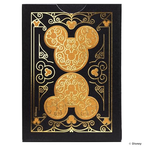 Bicycle Mickey Black & Gold Playing Cards – Metalluxe Foil, Hidden Mickeys, Made in USA