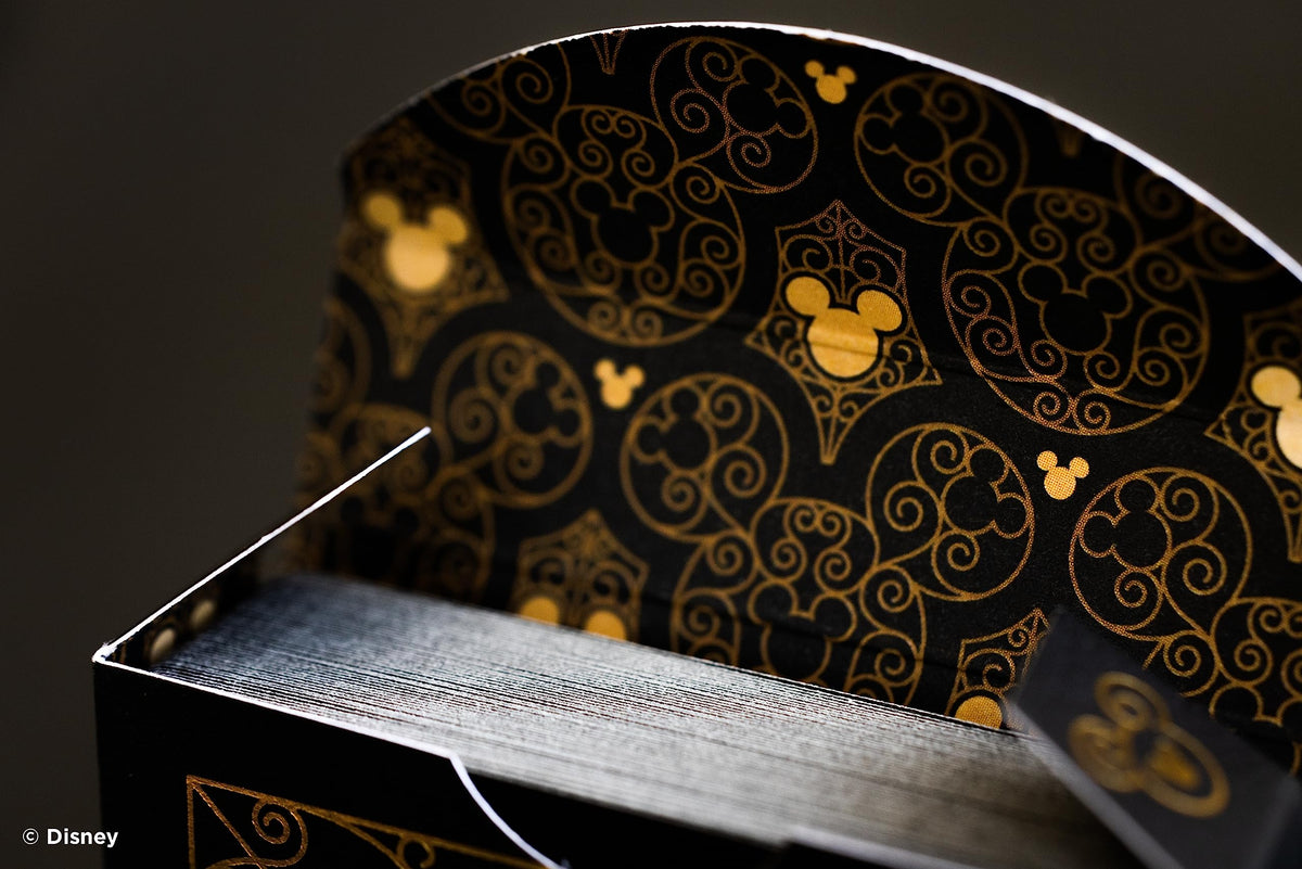 Bicycle Mickey Black & Gold Playing Cards – Metalluxe Foil, Hidden Mickeys, Made in USA