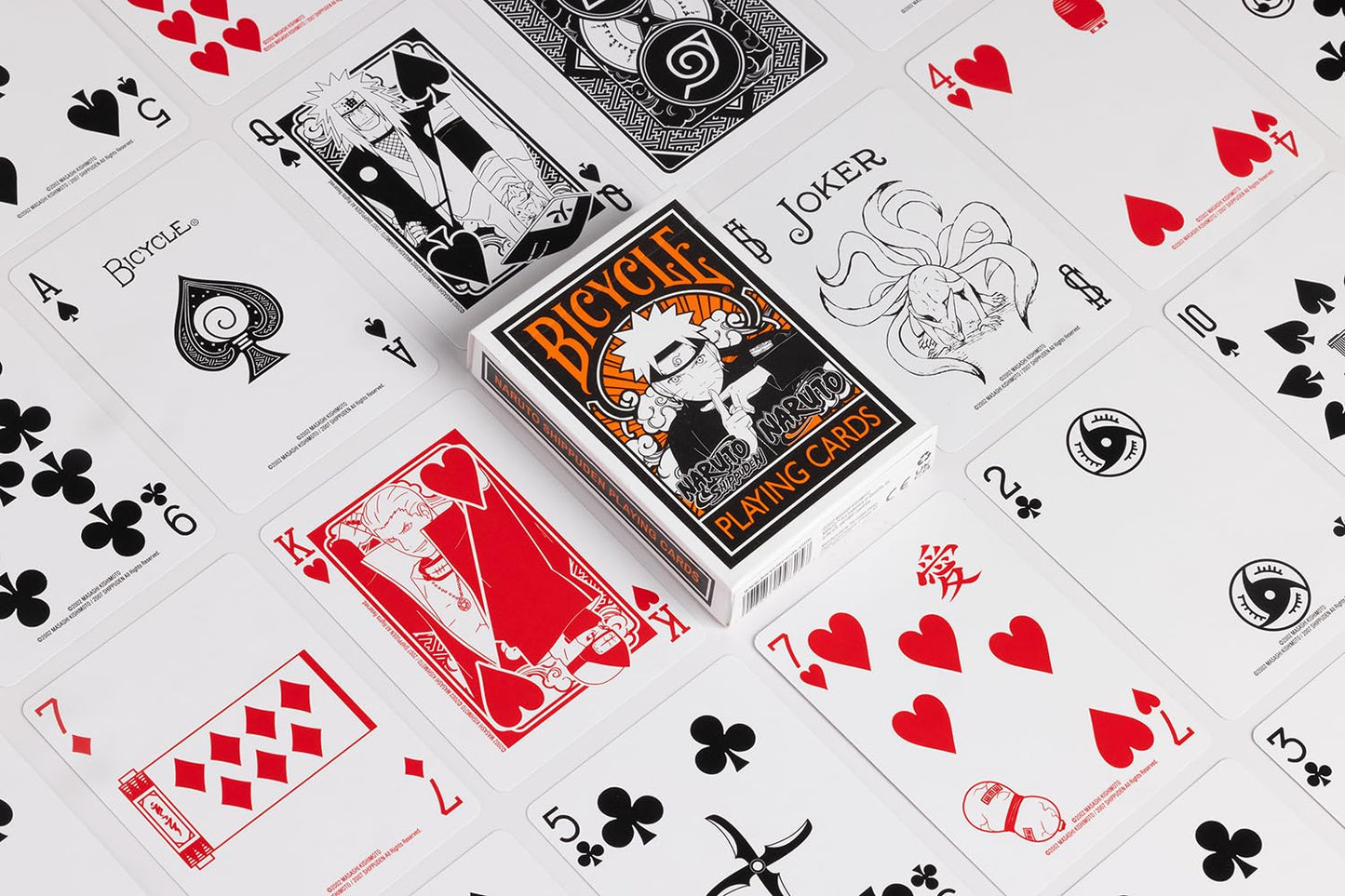 Bicycle Naruto Shippuden Playing Cards – Leaf Village Back, Air Cushion Finish, 1 Deck