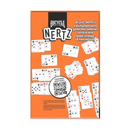 Bicycle Nertz Card Game (8 Decks) – Multiplayer Solitaire for Up to 8 Players | Jumbo Index