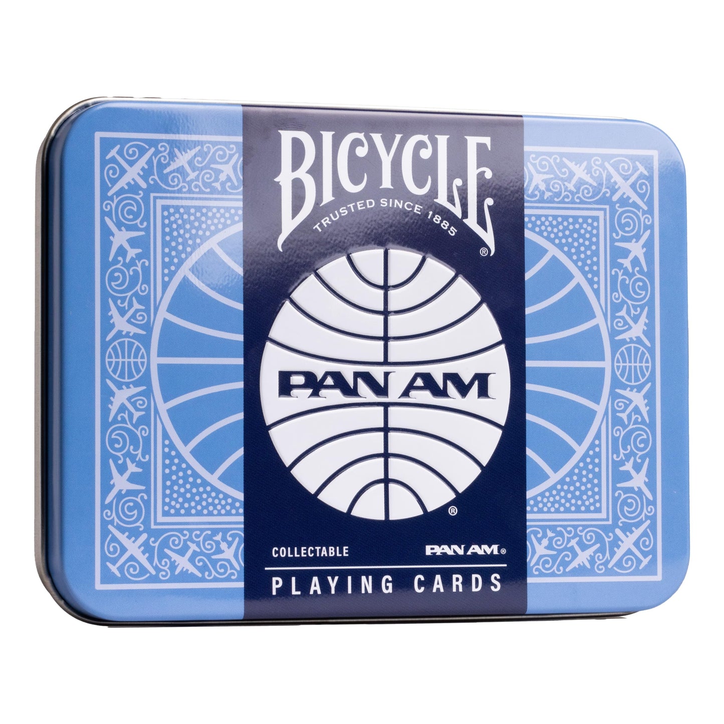 Bicycle Pan Am Air Playing Cards 2-Pack with Travel Tin – Premium Poker Decks