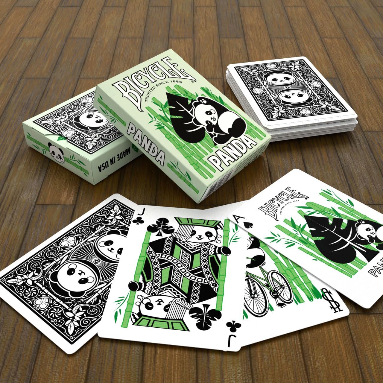 Bicycle Panda Playing Cards – Cute Panda Court Cards, 1 Deck