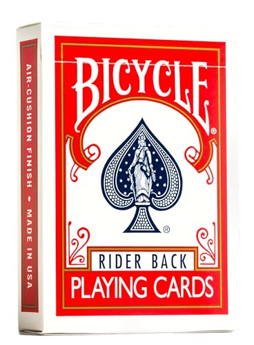 Bicycle Playing Cards All Red – 12-Pack, Poker Size, Air Cushion Finish