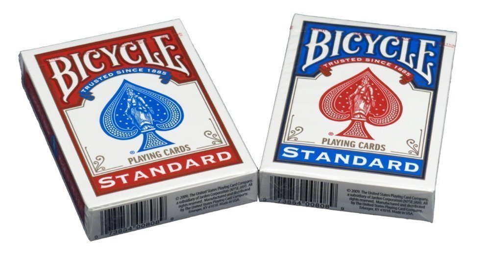 Bicycle Poker Size Cards – 2-Deck Player's Pack | Standard Index
