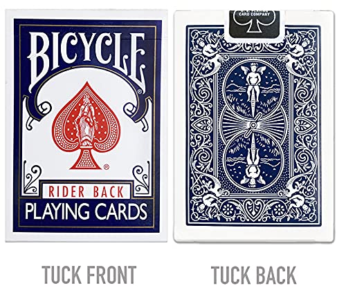 Bicycle Rider Back Standard Index Playing Cards – 12-Deck Bulk Pack (Poker Size, Red & Blue Backs)