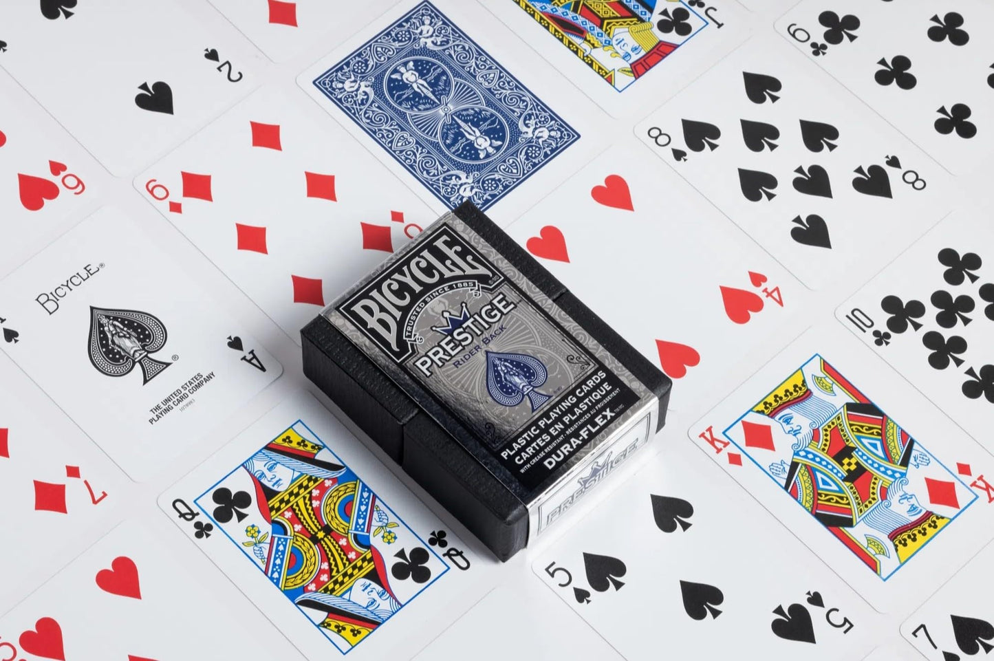 Bicycle Prestige Plastic Playing Cards – Pack of 6 (Blue & Red Back)