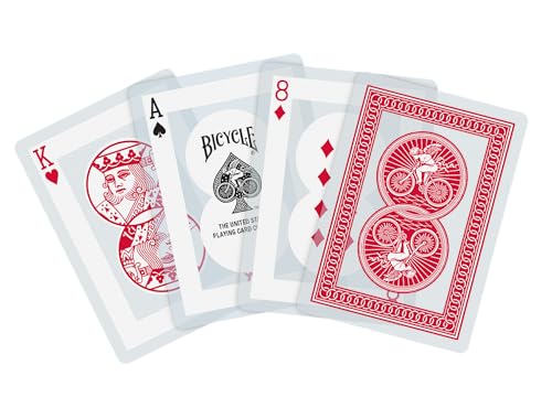 Bicycle Waterproof Playing Cards – Durable Red Plastic Deck for Pool, Beach, Camping & Travel