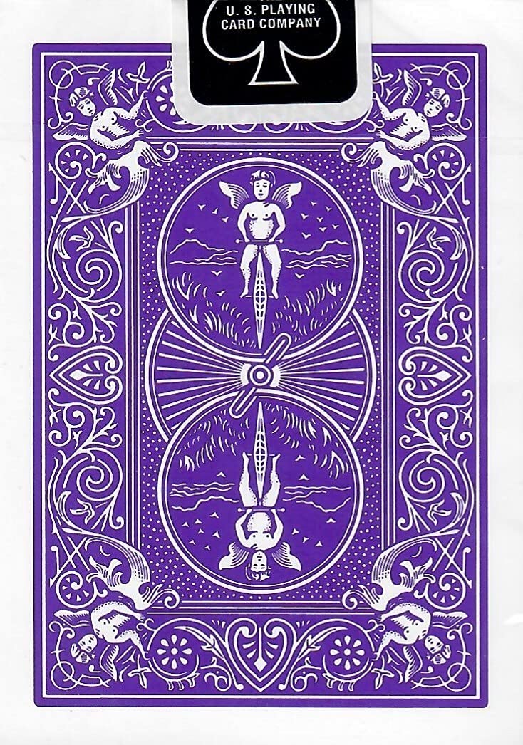 Bicycle Purple Rider Back Playing Card Deck – Poker Size | USPC Quality