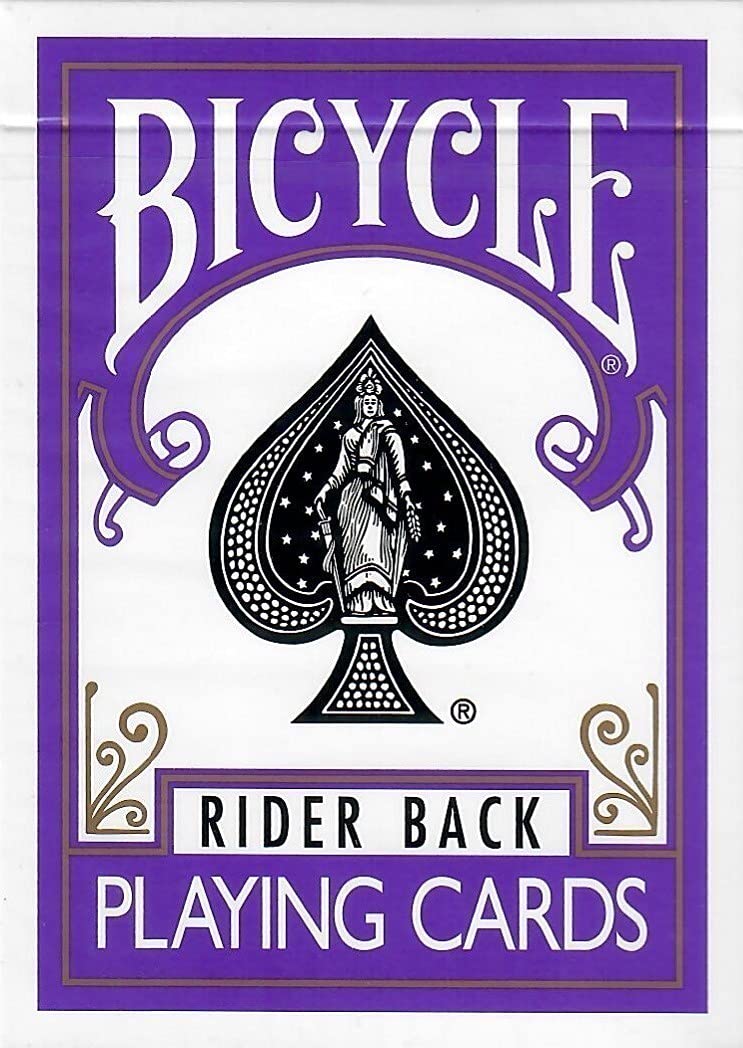 Bicycle Purple Rider Back Playing Card Deck – Poker Size | USPC Quality