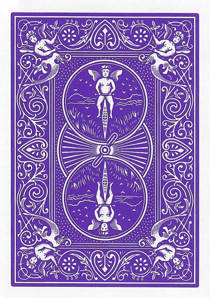 Bicycle Purple Rider Back Playing Card Deck – Poker Size | USPC Quality