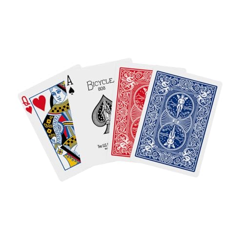 Bicycle Rider Back Playing Cards - 2 Pack (Red & Blue), Standard Poker Size