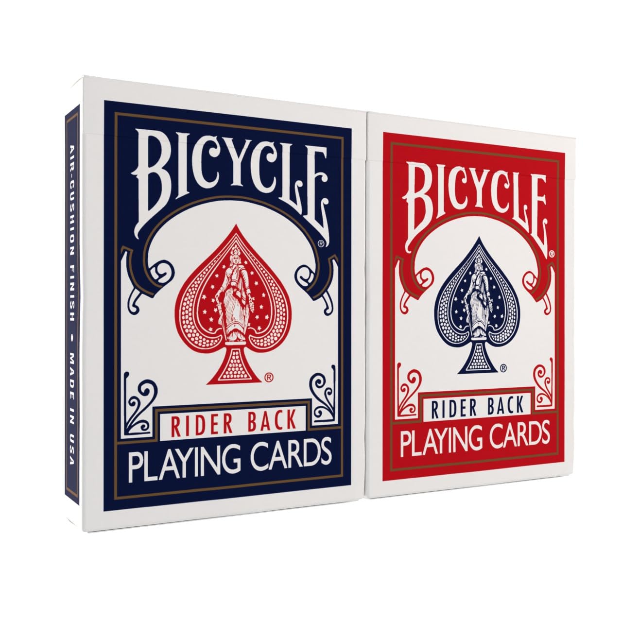 Bicycle Rider Back Playing Cards - 2 Pack (Red & Blue), Standard Poker Size