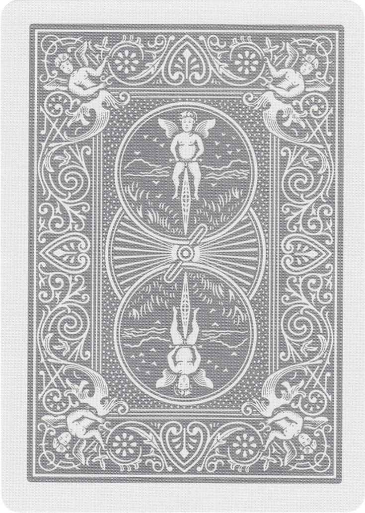 Bicycle Rider Back Silver Deck – Classic Silver Playing Cards