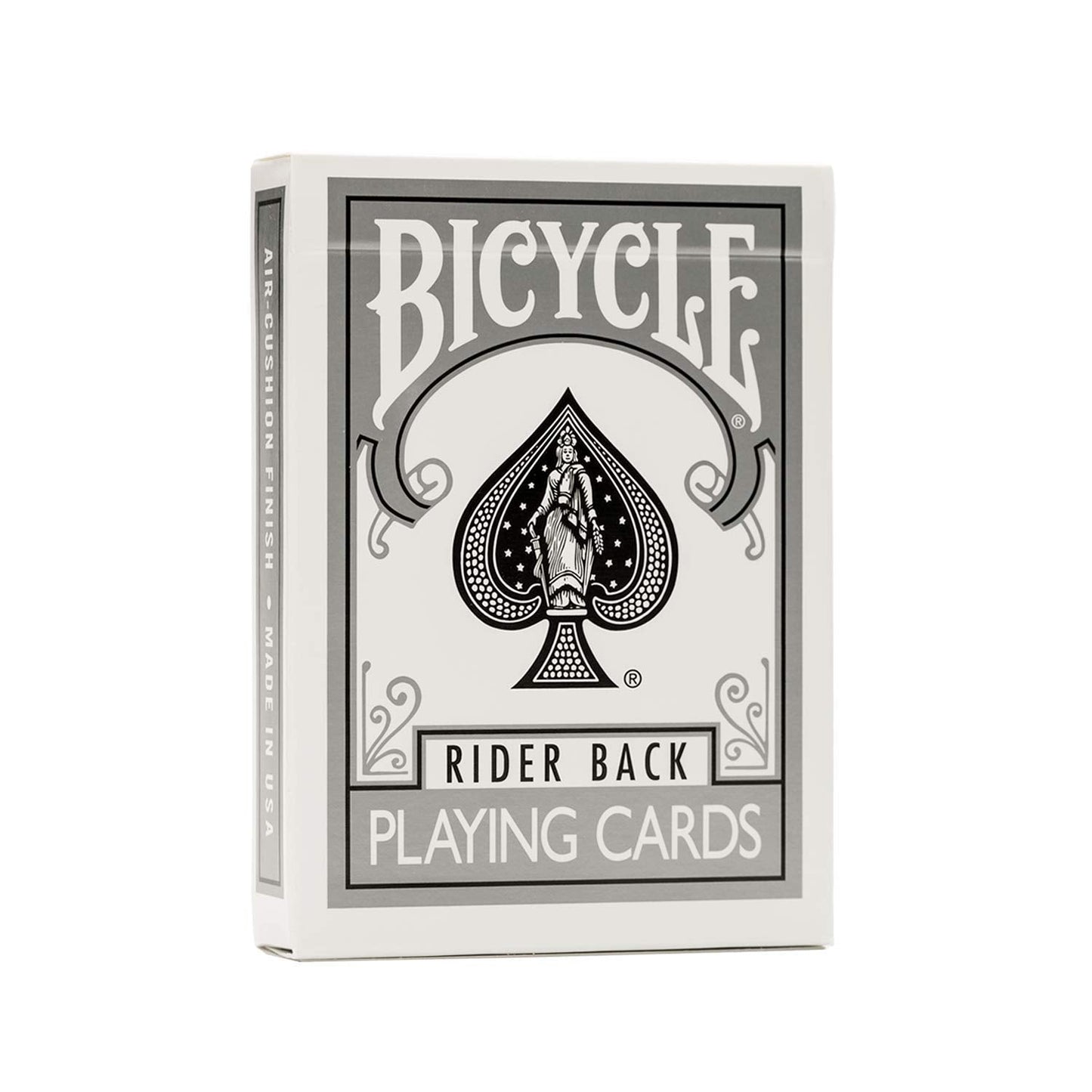 Bicycle Rider Back Silver Deck – Classic Silver Playing Cards