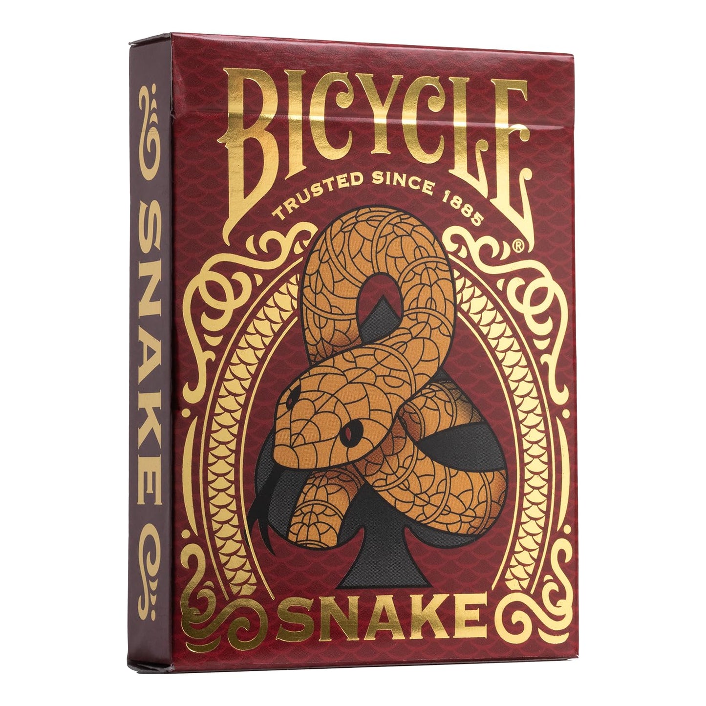 Bicycle Snake Playing Cards – Chinese Zodiac Edition (Year of the Snake) – Red & Gold
