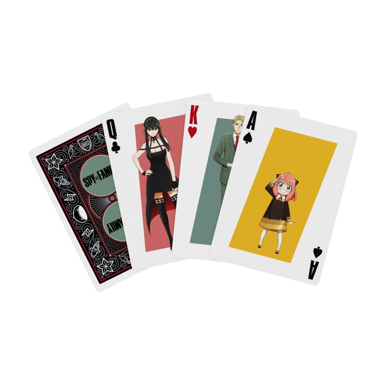 Bicycle Spy x Family Playing Cards – Collector Deck, 52-Poker Size, Air Cushion Finish, USA Made