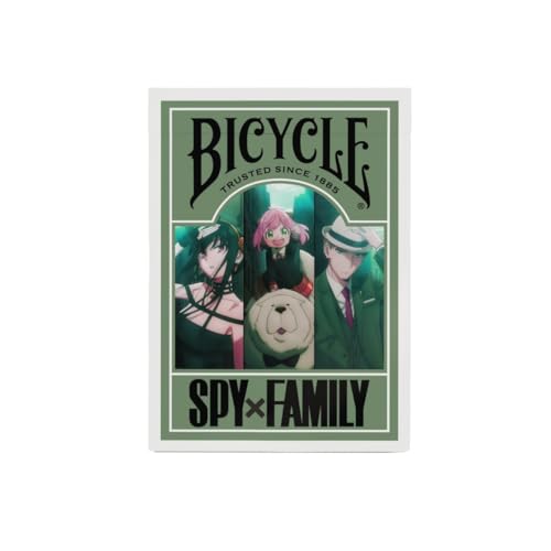 Bicycle Spy x Family Playing Cards – Collector Deck, 52-Poker Size, Air Cushion Finish, USA Made