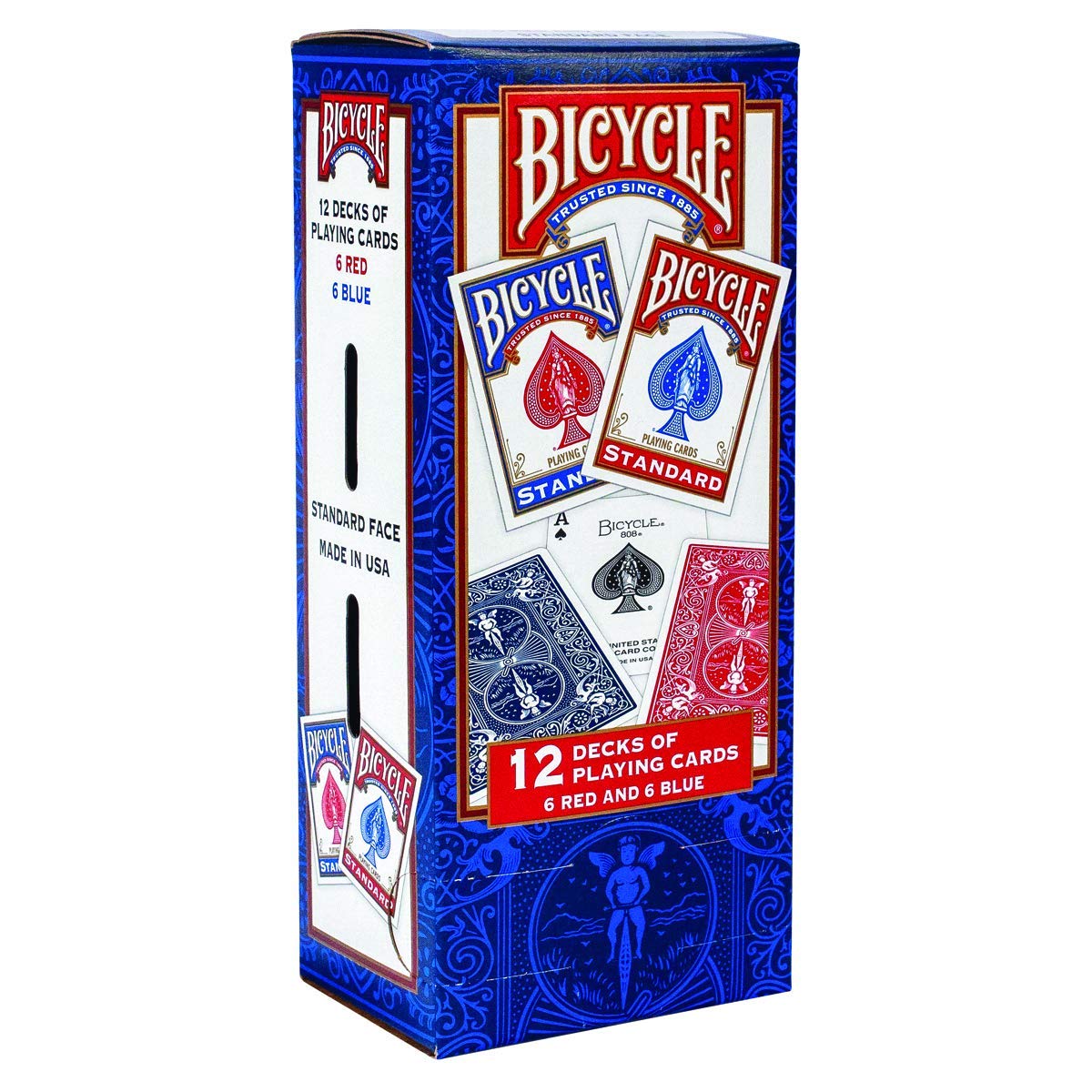 Bicycle Standard Index Playing Cards, 12 Pack – Classic US-Made Decks