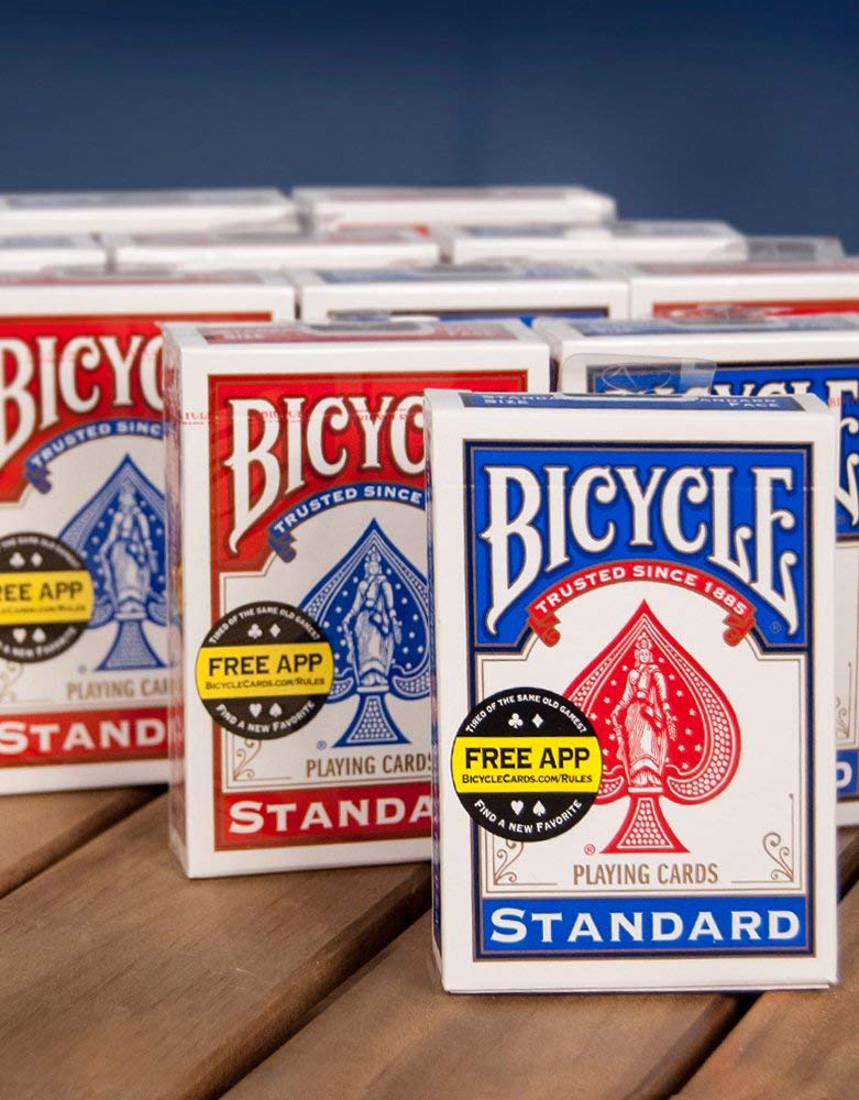 Bicycle Standard Index Playing Cards, 12 Pack – Classic US-Made Decks