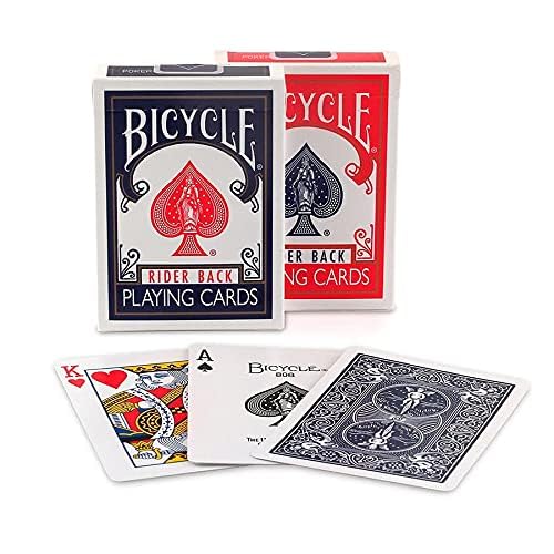 Bicycle Rider Back 808 Poker Cards – 2 Decks, Red & Blue, Made in USA