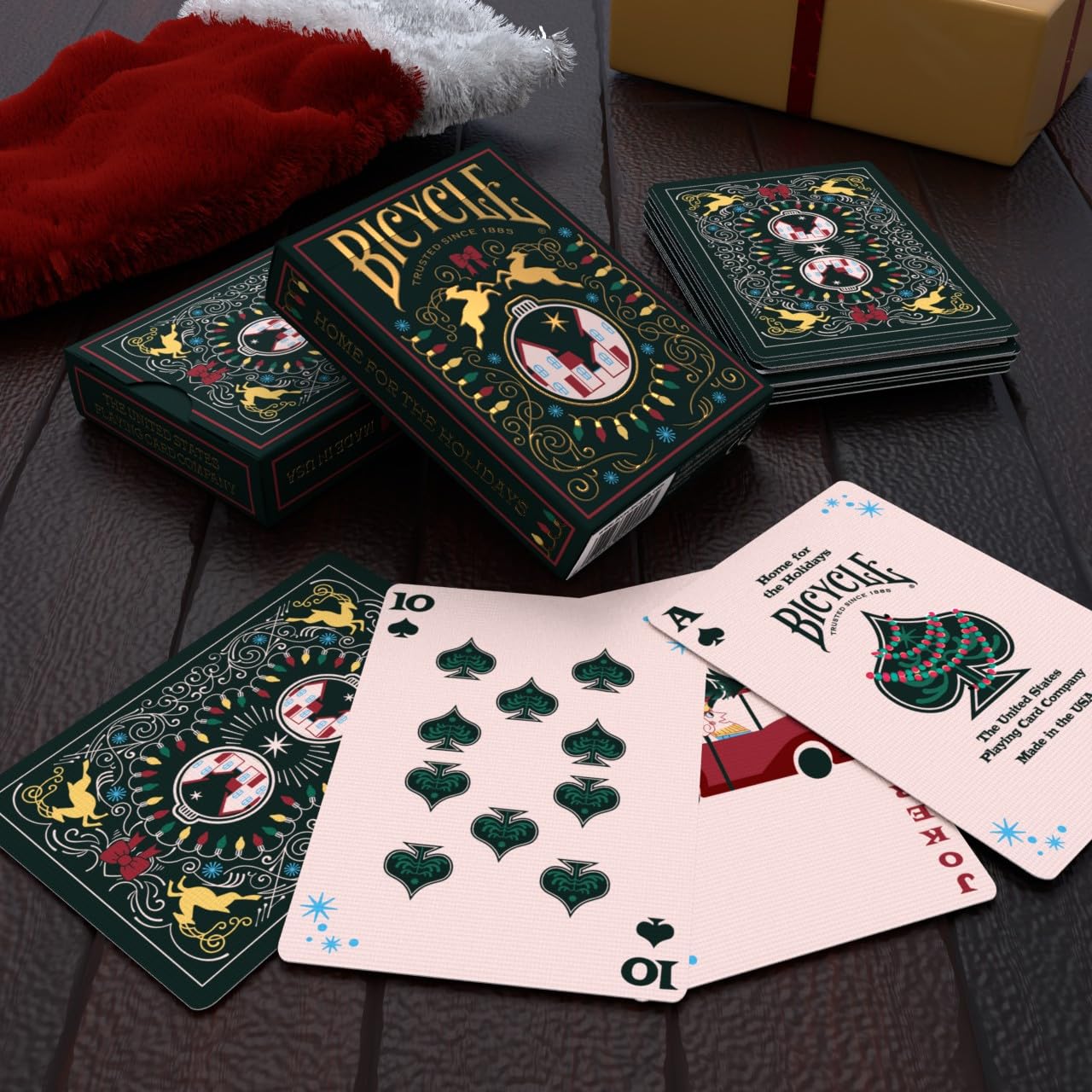 Bicycle Home for the Holidays Collectible Playing Cards – Standard 52-Deck, Poker Size