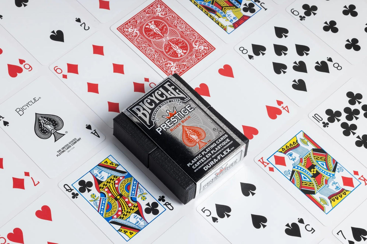 Bicycle Prestige Plastic Playing Cards – Pack of 6 (Blue & Red Back)