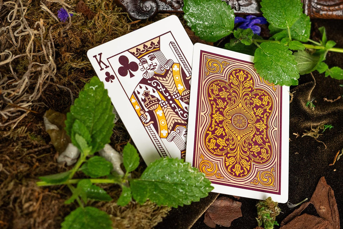 Bicycle Verbena Floral Premium Playing Cards with Gold Foil – 1 Deck