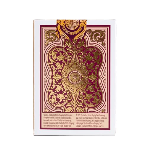 Bicycle Verbena Floral Premium Playing Cards with Gold Foil – 1 Deck