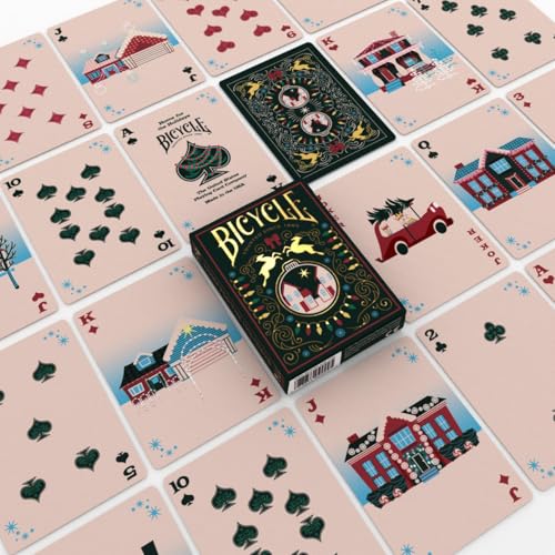 Bicycle Home for the Holidays Collectible Playing Cards – Standard 52-Deck, Poker Size