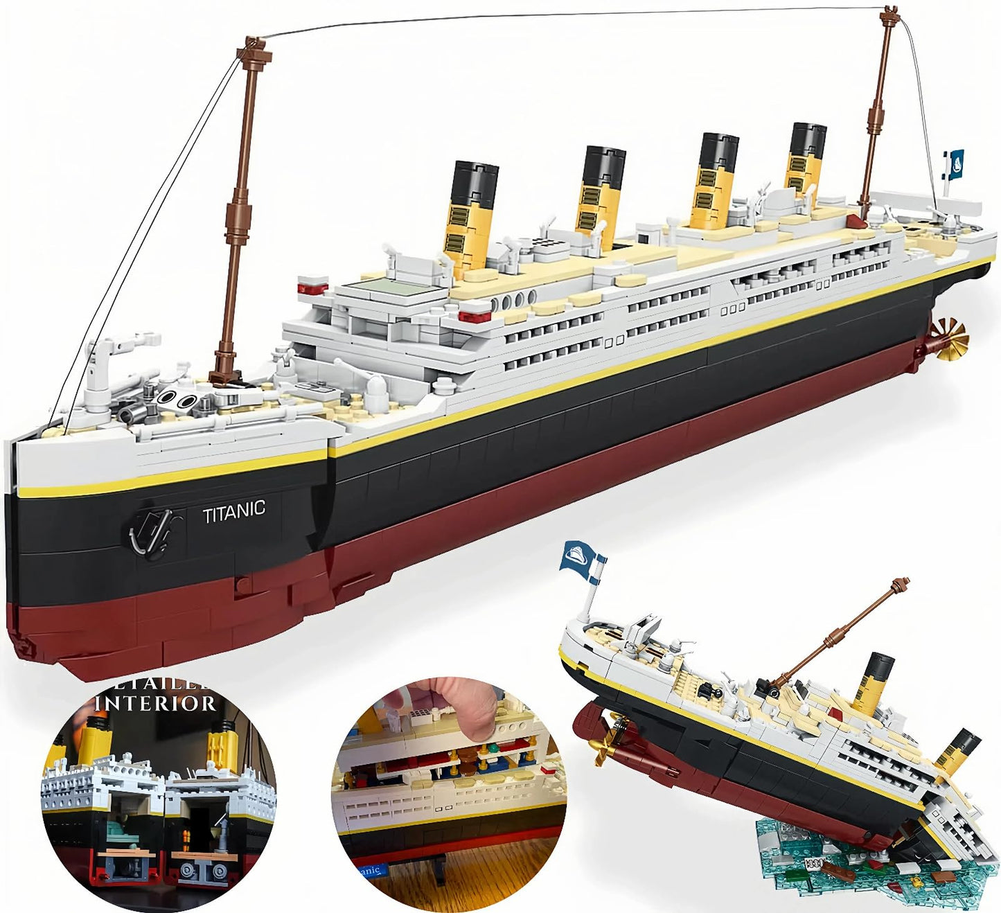BIDIUTOY Titanic Model Kit - 2022-Piece Large 3D Puzzle