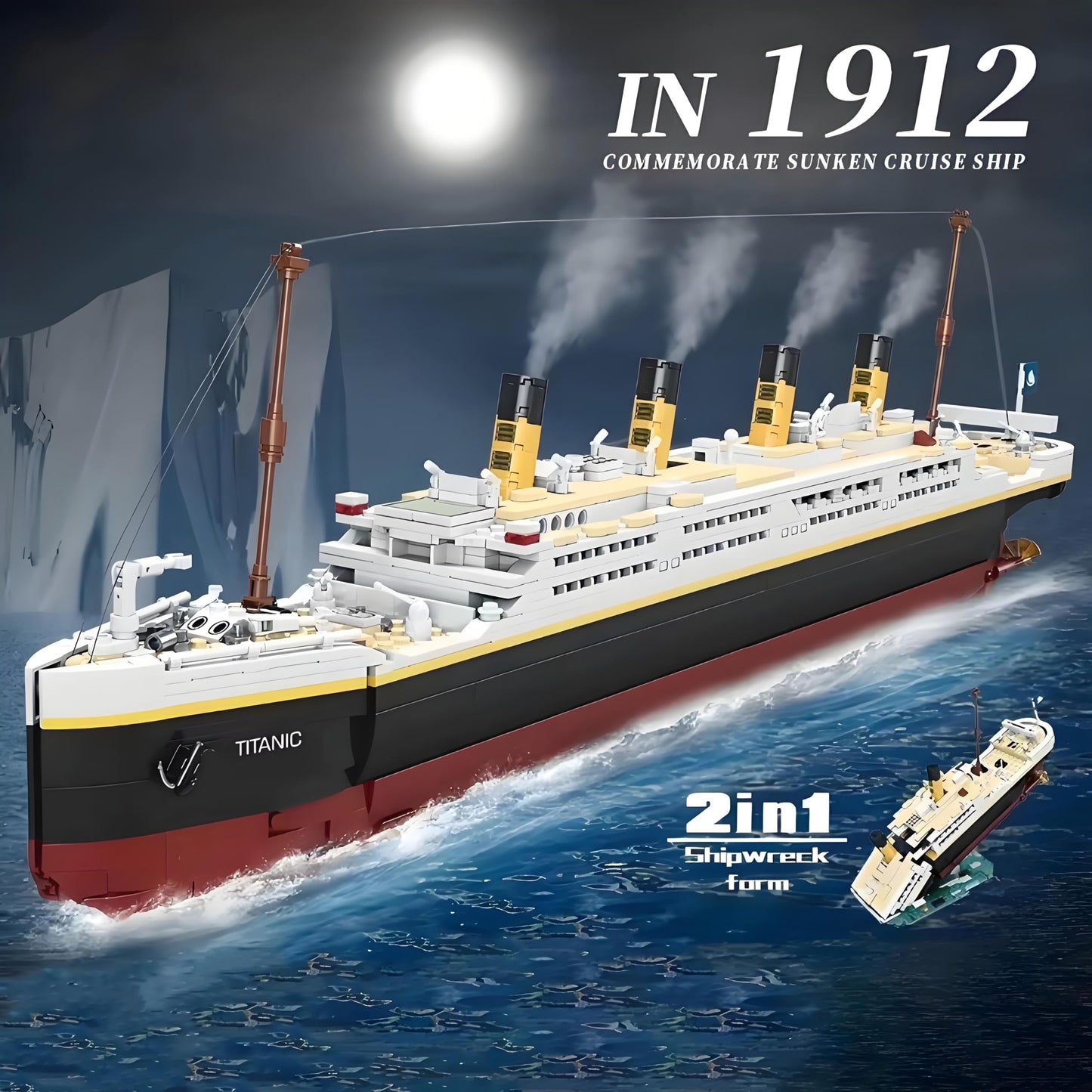 BIDIUTOY Titanic Model Kit - 2022-Piece Large 3D Puzzle