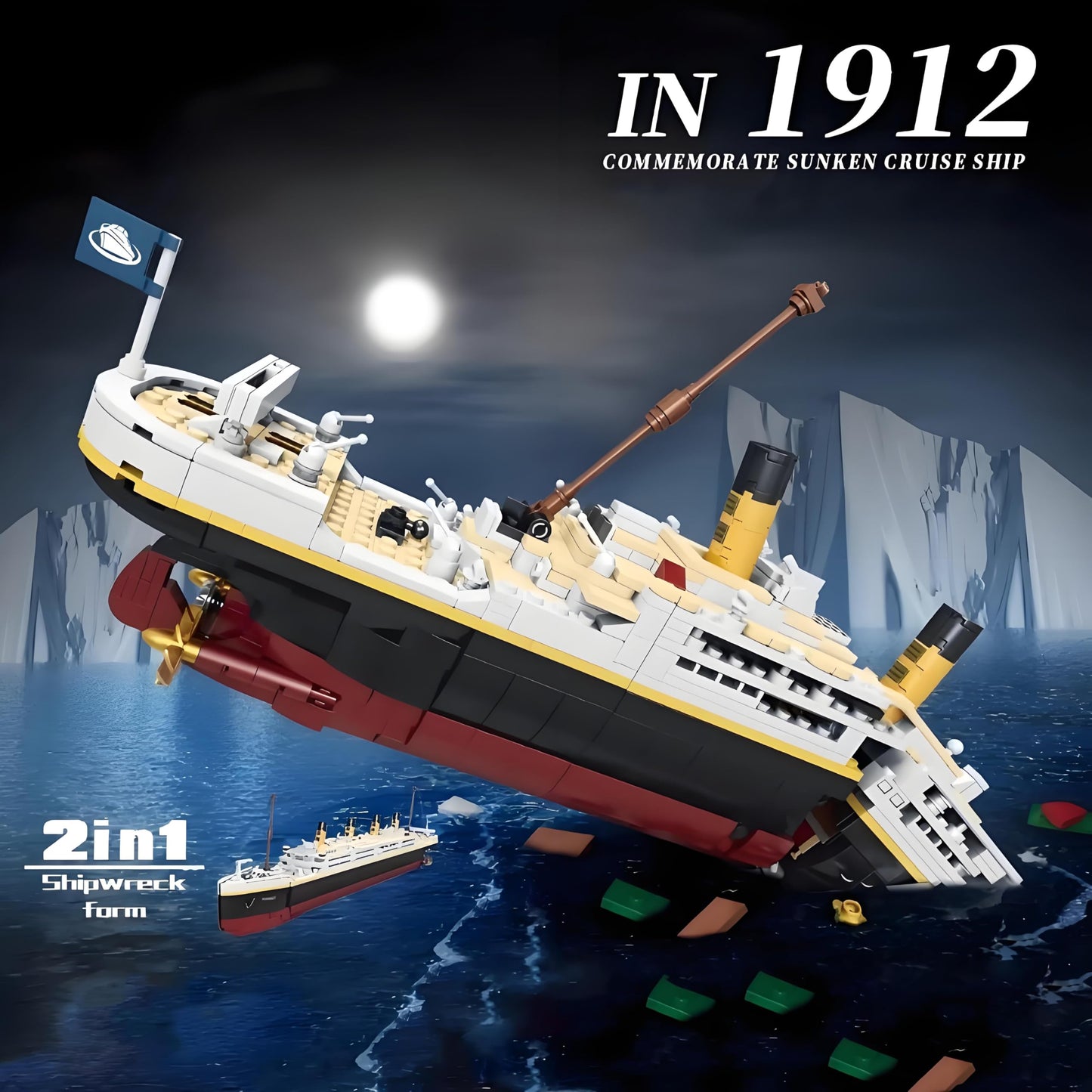 BIDIUTOY Titanic Model Kit - 2022-Piece Large 3D Puzzle