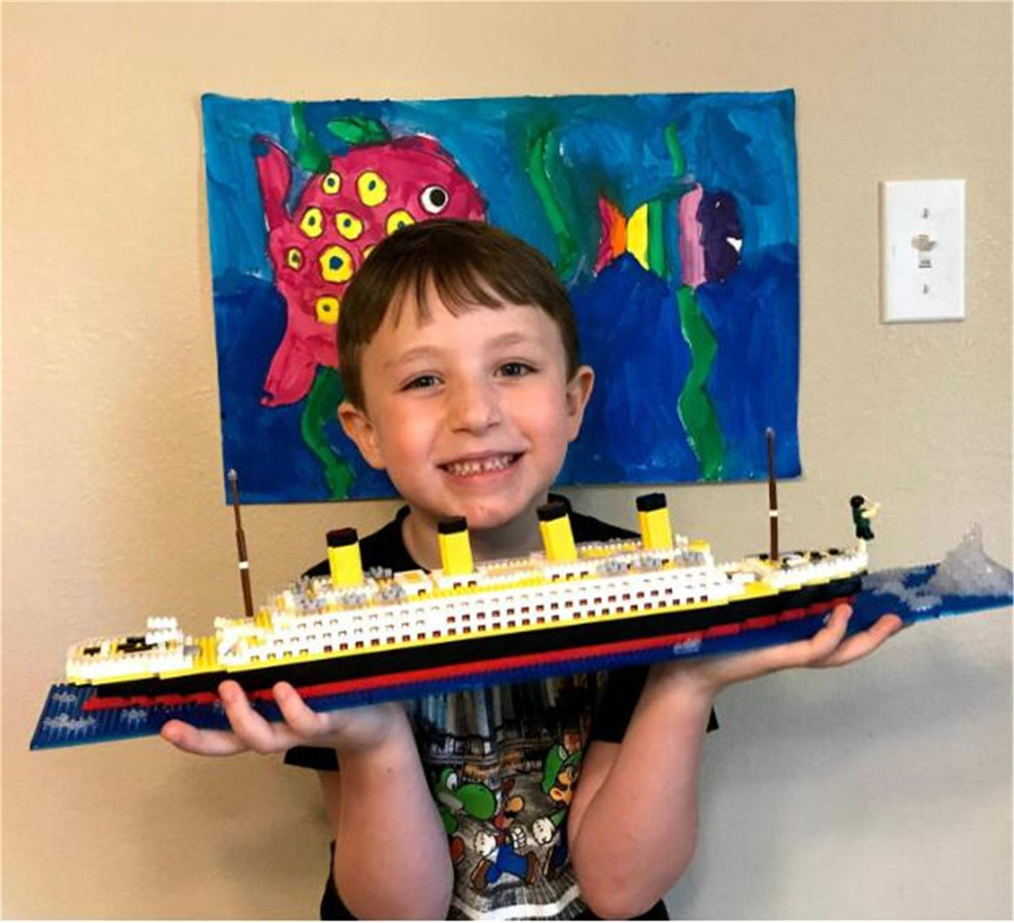 BIDIUTOY Titanic Ship Model Building Block Set – 1860 Micro Blocks | 3D Puzzle Toy