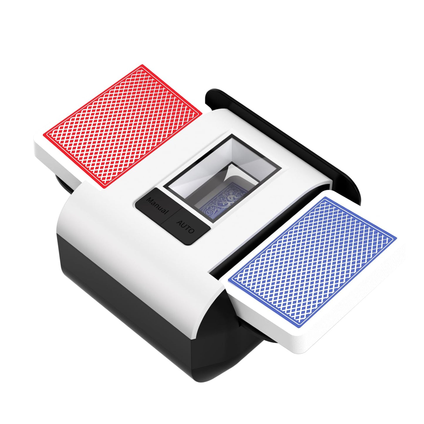 BIFTU Automatic Card Shuffler - Dual Modes, 2-Deck Capacity, Rechargeable