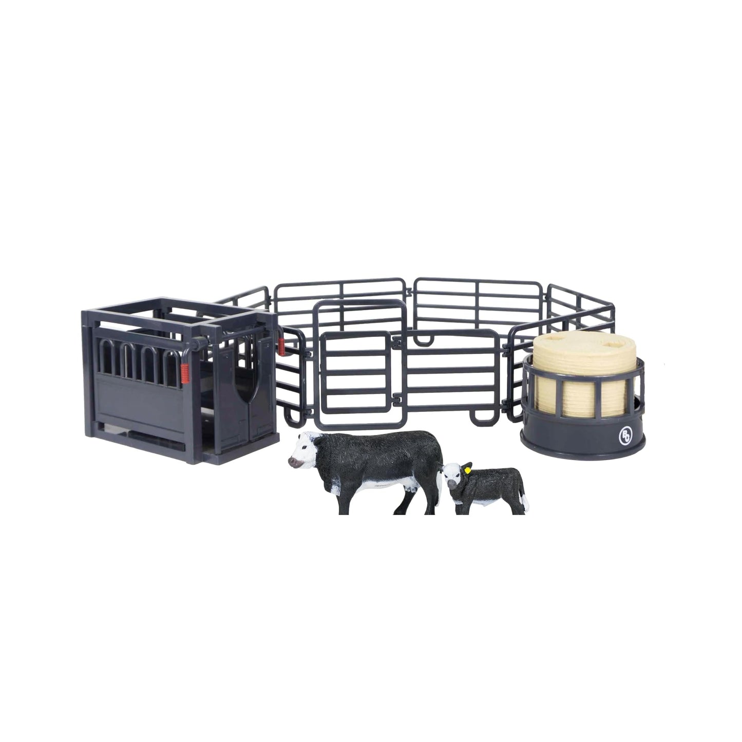 Big Country Toys 6666 Ranch Black Angus Ranch Set – Realistic Farm Playset