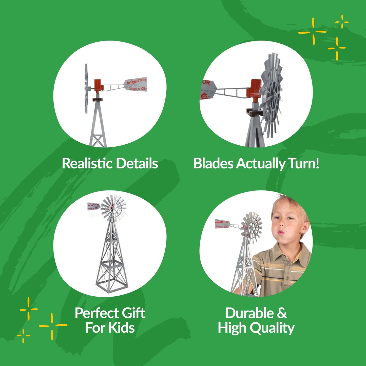Big Country Toys Aermotor Windmill - 1:20 Scale Farm Toy
