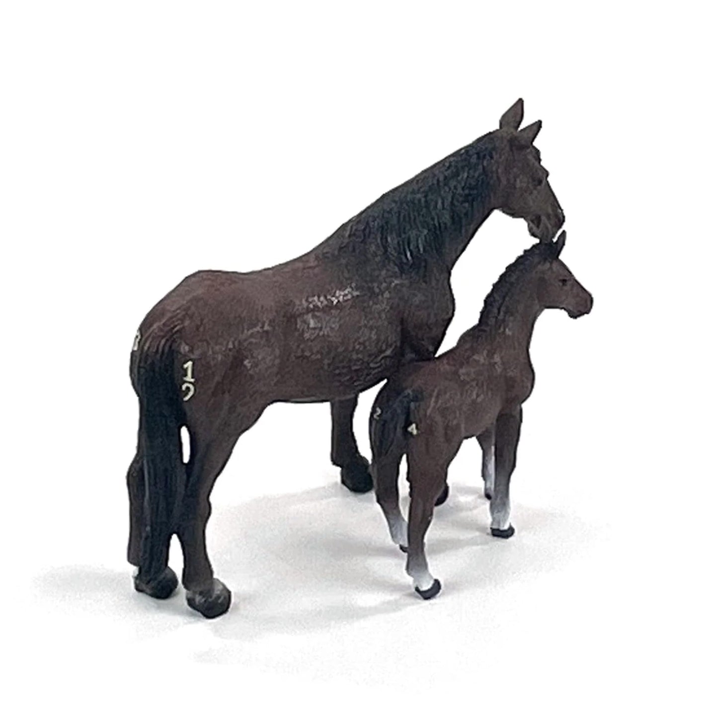 Big Country Toys Horse Mare & Colt Set (6666 Ranch Quarter Horse) - 1:20 Scale Farm Toys