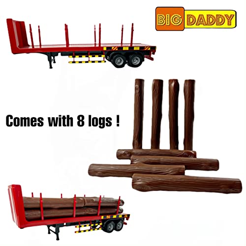 Big Daddy Big Rig Heavy Duty Tractor Trailer | Lumber Truck Transport Series