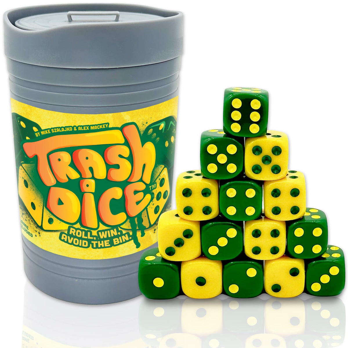 Big Discoveries Trash Dice – Fast-Paced 2-Player Family Dice Game with 40 Dice