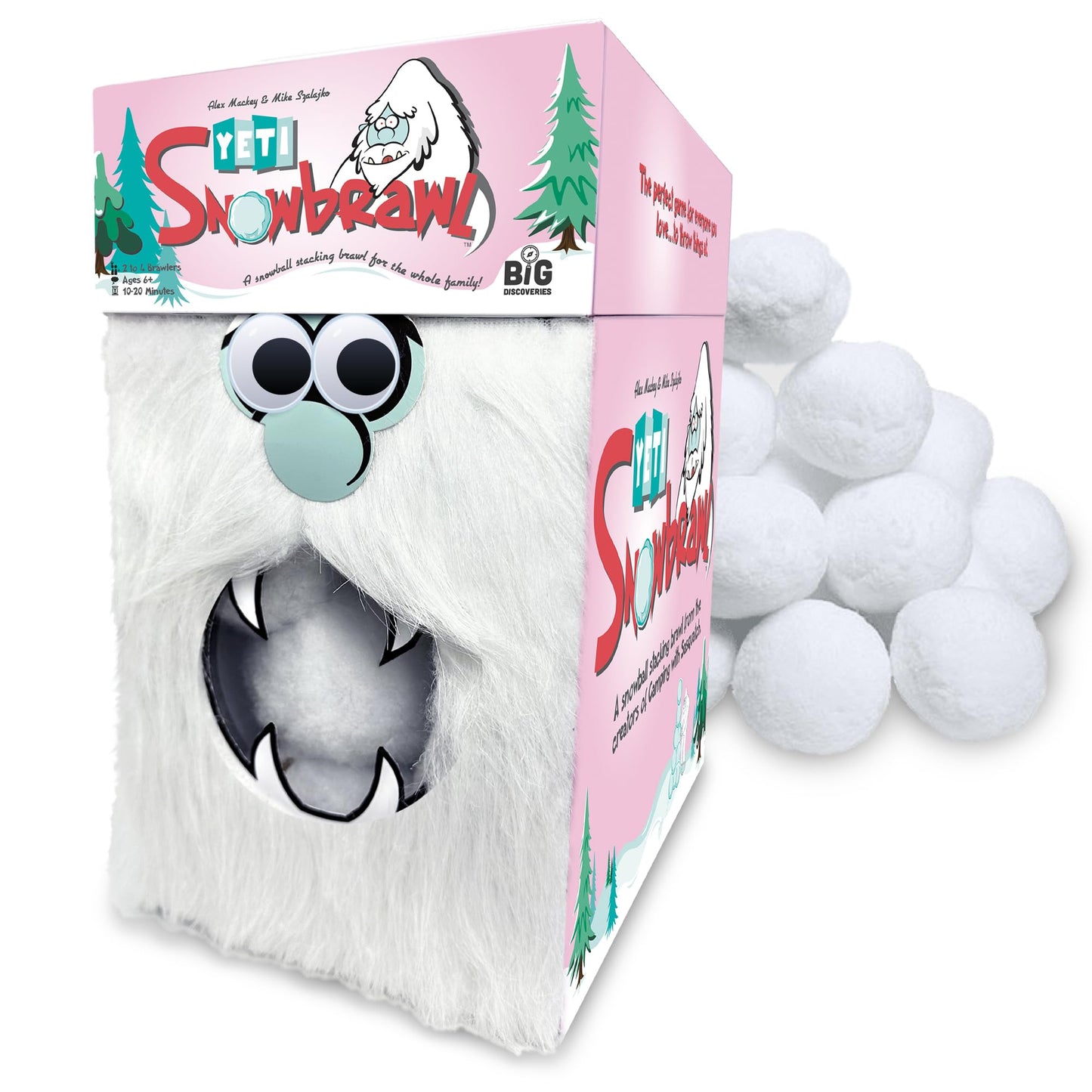 Big Discoveries Yeti Snowbrawl – Snowball Stacking Card Game | 40 Snow Balls Included | Family Fun for 2-4 Players
