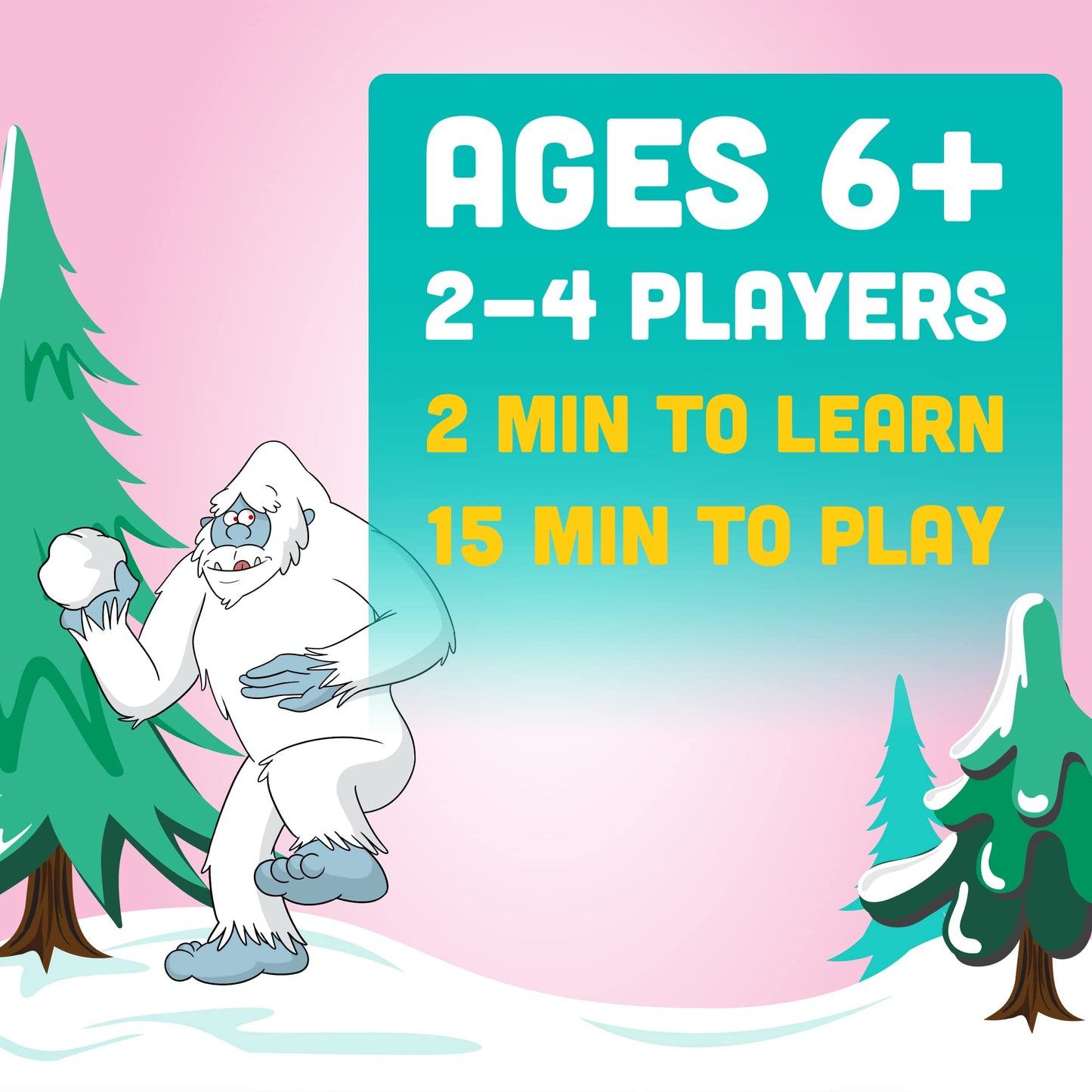 Big Discoveries Yeti Snowbrawl – Snowball Stacking Card Game | 40 Snow Balls Included | Family Fun for 2-4 Players