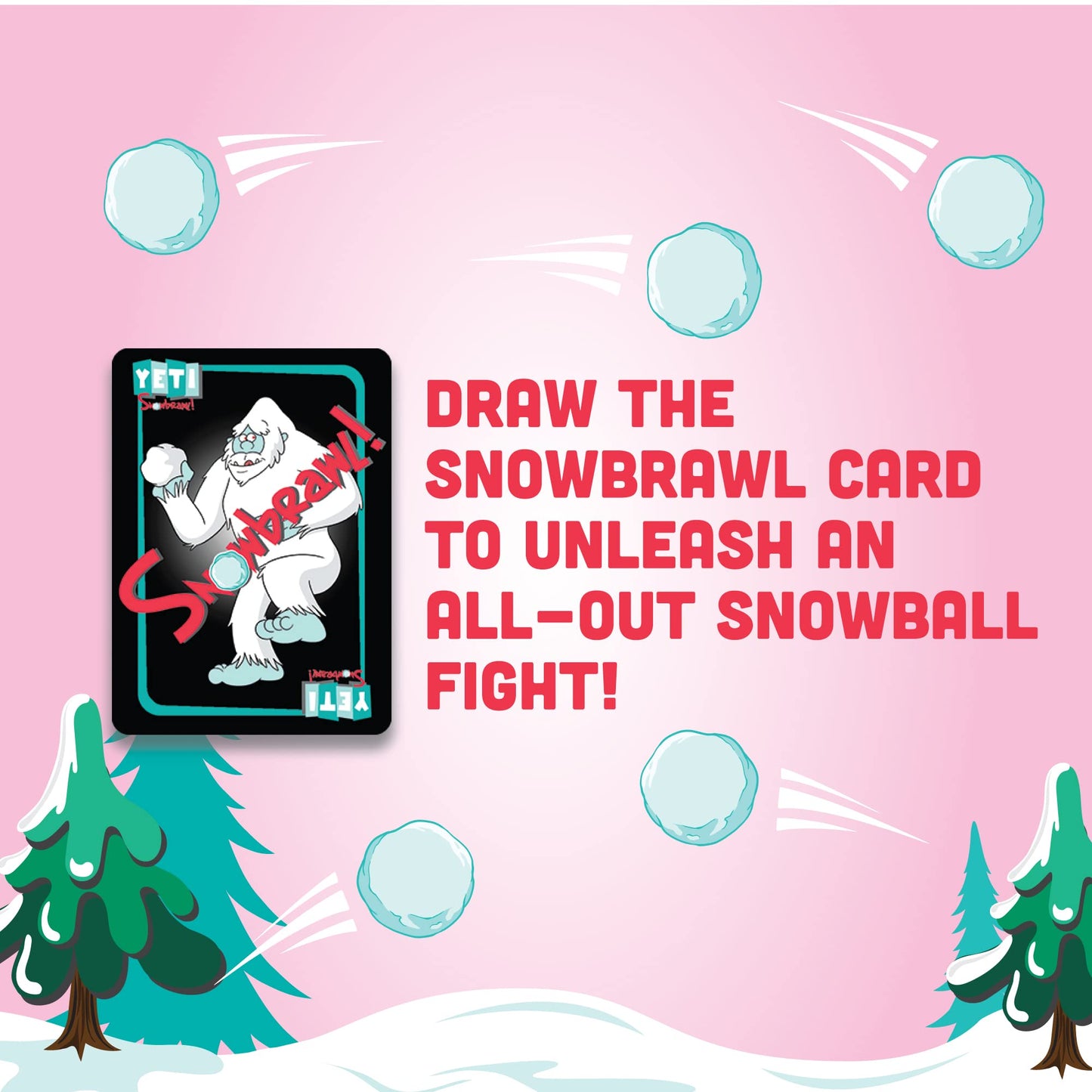 Big Discoveries Yeti Snowbrawl – Snowball Stacking Card Game | 40 Snow Balls Included | Family Fun for 2-4 Players