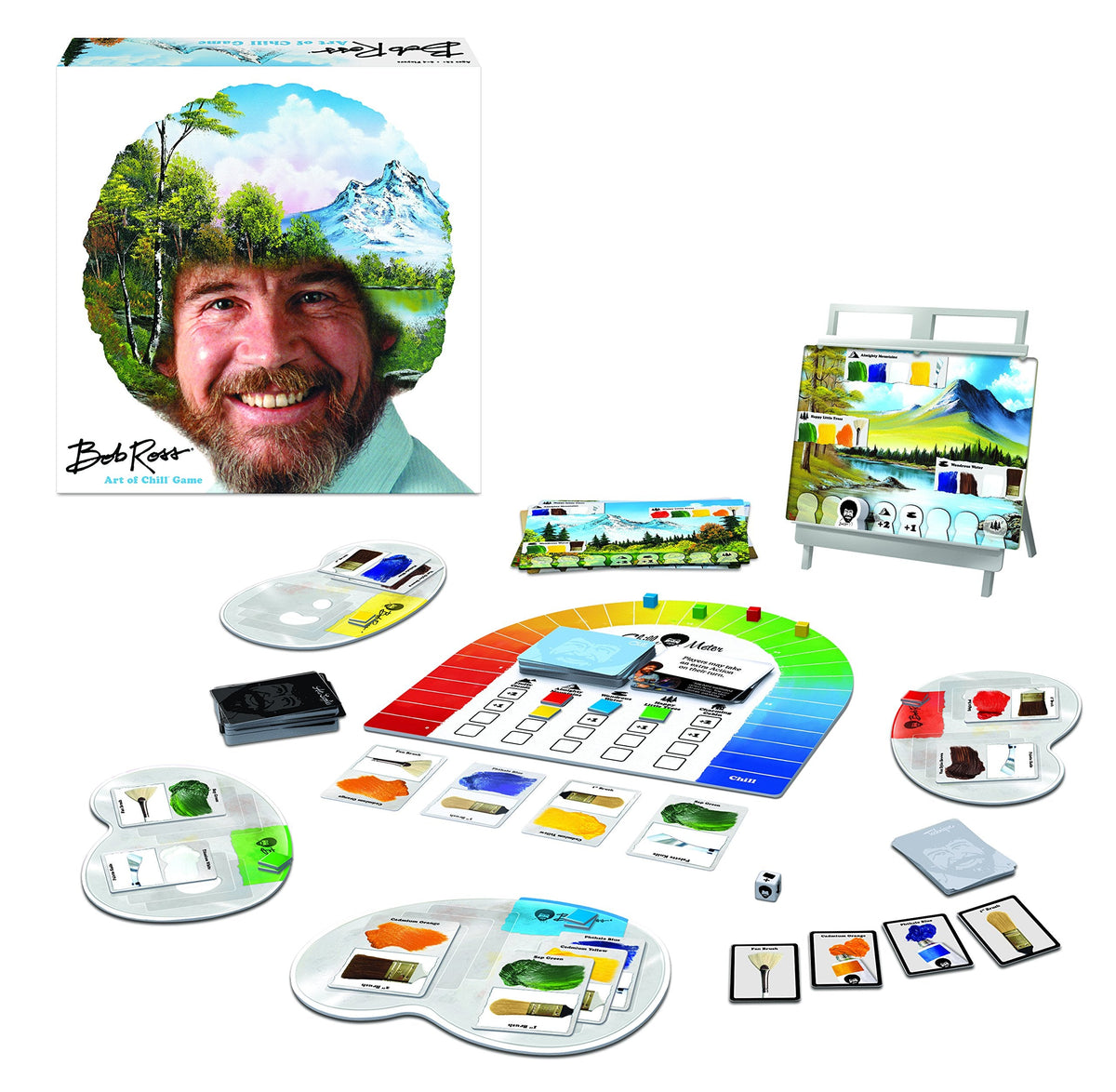 Big G Creative Bob Ross the Art of Chill | Strategy Card Game for 2-4 Players