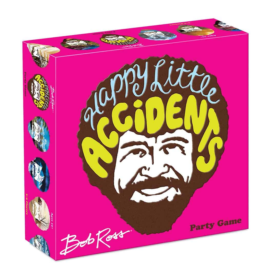 Big G Creative Bob Ross Happy Little Accidents Game – Quick 15-Minute Party Fun for 3–6 Players