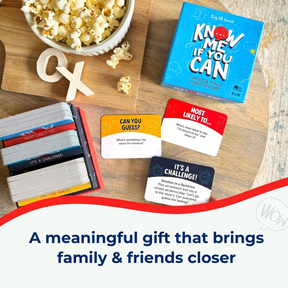 Big Life Journal Know Me If You Can Connection Game | 160 Cards for Conversation & Emotional Intelligence